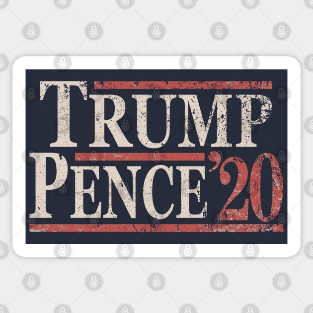 Grunge Donald Trump Mike Pence 2020 Sticker by Etopix